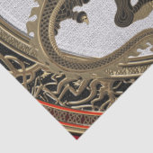[600] Black and Gold Sacred Eastern Dragon Tissuepapier (Detail)