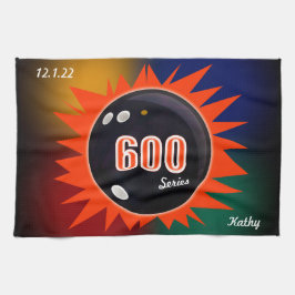 600 Bowling-reeks met kleuren, handdoeken