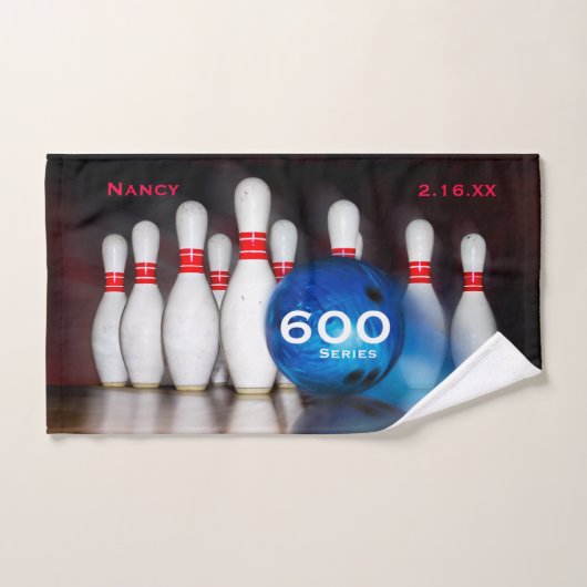 600 Bowling-reeks of uw favoriete score, Bowling Handdoek (Handdoek)
