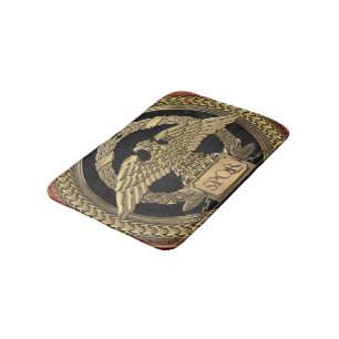 [600] Gold Roman imperial Eagle op de goudmeeuw Badmat
