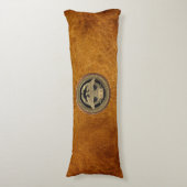 [600] Gold Roman imperial Eagle op de goudmeeuw Lichaamskussen (Voorkant Verticaal)