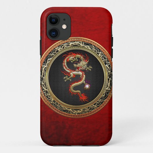 [600] Golden Chinese Dragon Fucanglong Case-Mate iPhone Case (Achterkant)