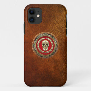 [600] Golden Skull iPhone 11 Hoesje