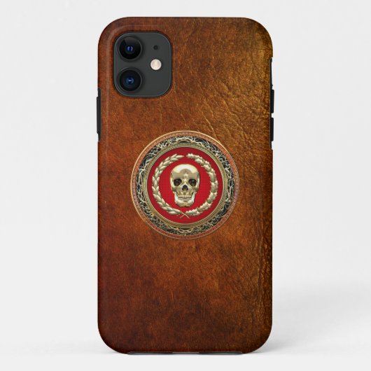 [600] Golden Skull Case-Mate iPhone Case (Achterkant)