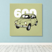 600 groen v2 canvas afdruk (Insitu (Houten vloer))