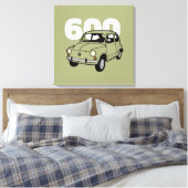 600 groen v2 canvas afdruk (Insitu (Slaapkamer))