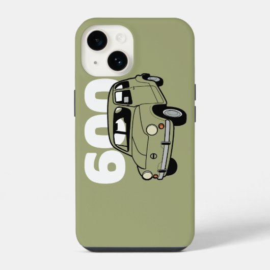 600 groen v2 iPhone hoesje (Achterkant)