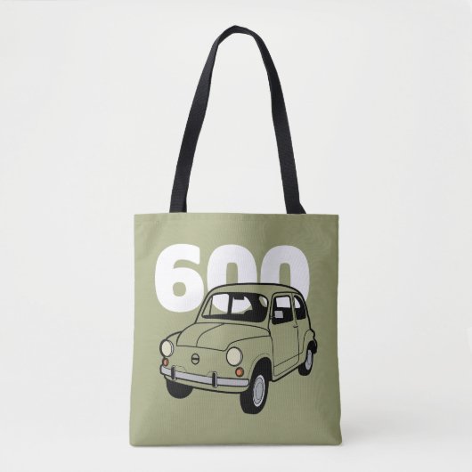 600 groen v2 tote bag (Voorkant)