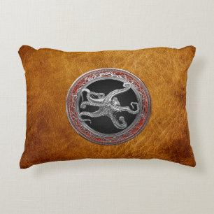 [600] Heilige Zilveren Octopus in Accent Kussen