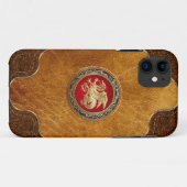 [600] IJslandse draak, Landvætir [Gold] Case-Mate iPhone Case (Achterkant (horizontaal))