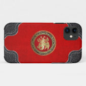 [600] IJslandse draak, Landvætir [Gold] Case-Mate iPhone Case (Achterkant (horizontaal))
