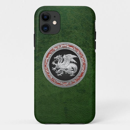 [600] IJslandse draak, Landvætir [Silver] Case-Mate iPhone Case (Achterkant)