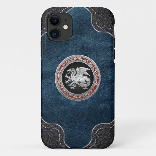 [600] IJslandse draak, Landvætir [Silver] Case-Mate iPhone Case (Achterkant)