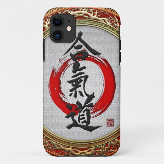 [600] Japanse kalligrafie - Aikido Case-Mate iPhone Case (Achterkant)