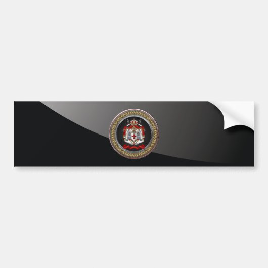 [600] Knachten Templar Coat of Arms Bumpersticker (Voorkant)