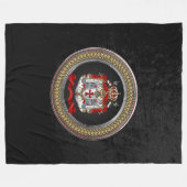 [600] Knachten Templar Coat of Arms Fleece Deken (Voorkant (Horizontaal))