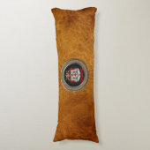 [600] Knachten Templar Coat of Arms Lichaamskussen (Voorkant Verticaal)