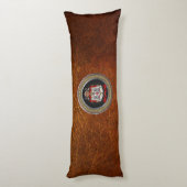 [600] Knachten Templar Coat of Arms Lichaamskussen (Achterkant (Verticaal))