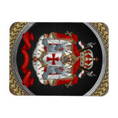 [600] Knachten Templar Coat of Arms Magneet (Horizontaal)