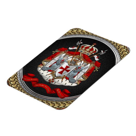 [600] Knachten Templar Coat of Arms Magneet (Linkerzijde)