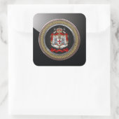 [600] Knachten Templar Coat of Arms Vierkante Sticker (Tas)