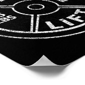 600 Lbs Pound Dead Lift Club Gym Weightlifting Pow Poster (Hoek)