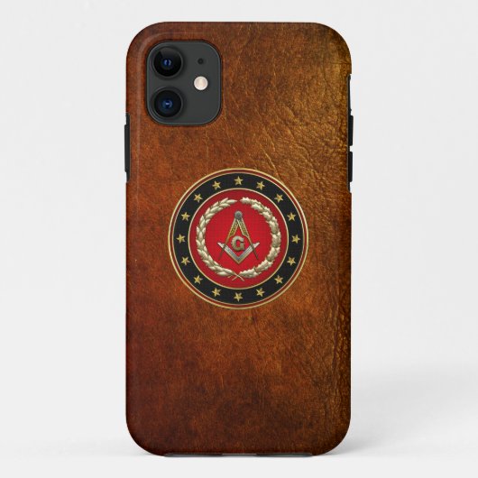[600] Masonic Square and Compass [3rd Degree] Case-Mate iPhone Case (Achterkant)