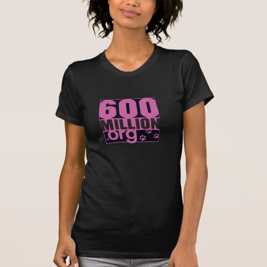 600 miljoen basale dames T-shirt (Voorkant)