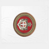[600] Orde van Malta - Mom-wapenschild Fleece Deken (Voorkant (Horizontaal))