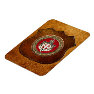 [600] Orde van Malta - Mom-wapenschild Magneet