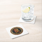 [600] Rood- en gele wasbakken Kartonnen Onderzetters (Insitu)
