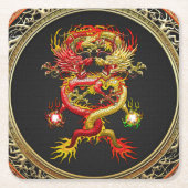 [600] Rood- en gele wasbakken Kartonnen Onderzetters (Voorkant)