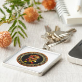 [600] Rood- en gele wasbakken Sleutelhanger (Zijkant)