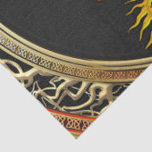 [600] Rood- en gele wasbakken Tissuepapier (Detail)