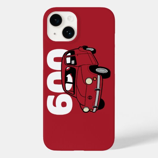 600 Rood V2 Case-Mate iPhone Case (Achterkant)