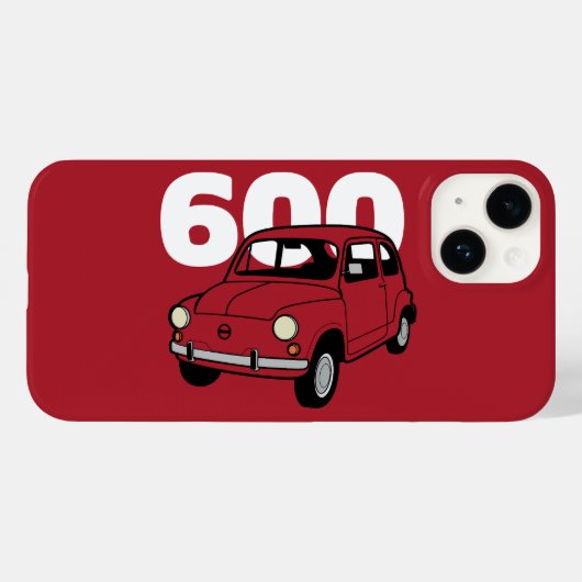 600 Rood V2 Case-Mate iPhone Case (Achterkant (horizontaal))