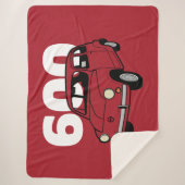600 Rood V2 Sherpa Deken (Voorkant)