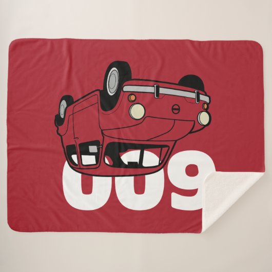 600 Rood V2 Sherpa Deken (Voorkant (horizontaal))