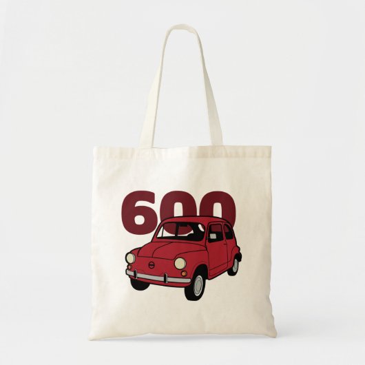 600 Rood V2 Tote Bag (Voorkant)