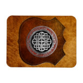 [600] Sacred Celtic Silver Knot Cross Magneet (Horizontaal)