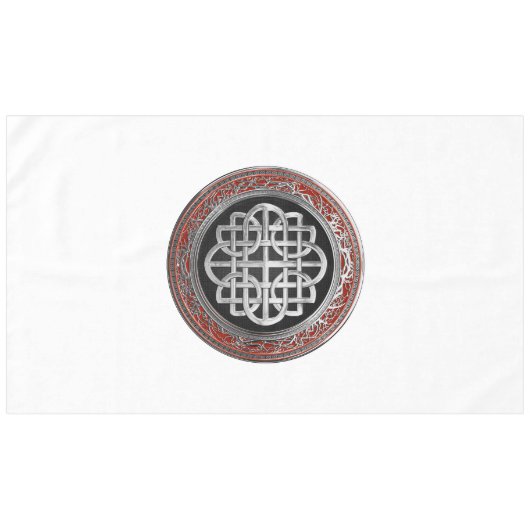 [600] Sacred Celtic Silver Knot Cross Tafelkleed (Voorkant (Horizontaal))
