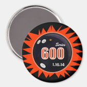 600 Serie in League Bowling, Zwarte Bal & Rood Magneet (Voorkant / Achterkant)