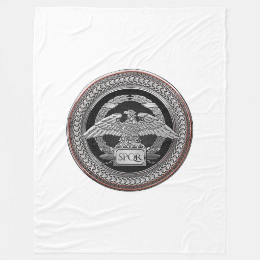 [600] Silver Roman imperial Eagle over de medaille Fleece Deken (Voorkant)