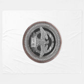 [600] Silver Roman imperial Eagle over de medaille Fleece Deken (Voorkant (Horizontaal))