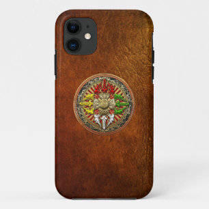 [600] Tibetan Double Dorje Mandala iPhone 11 Hoesje