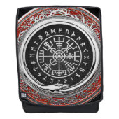 [600] Vegvisir - Viking Silver Magic Runass Rugtassen (Voorkant)