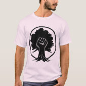 600BlackFist-structuur T-shirt (Voorkant)