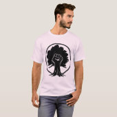 600BlackFist-structuur T-shirt (Voorkant volledig)