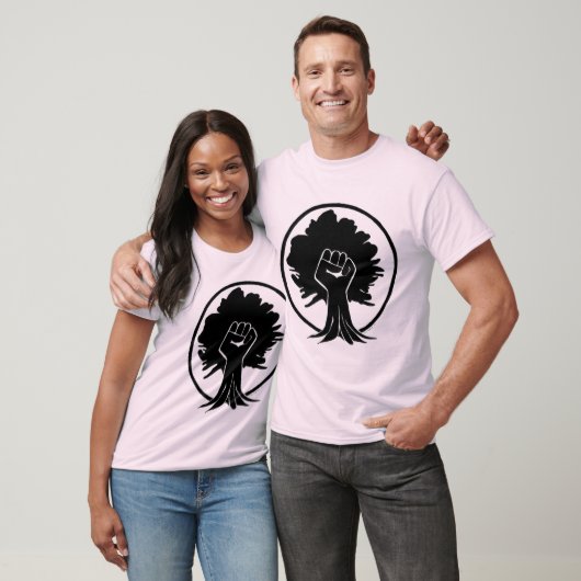 600BlackFist-structuur T-shirt (Unisex)