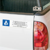 600px-Borstvoeding-icon-med.svg, ... - Aangepast Bumpersticker (Op Truck)